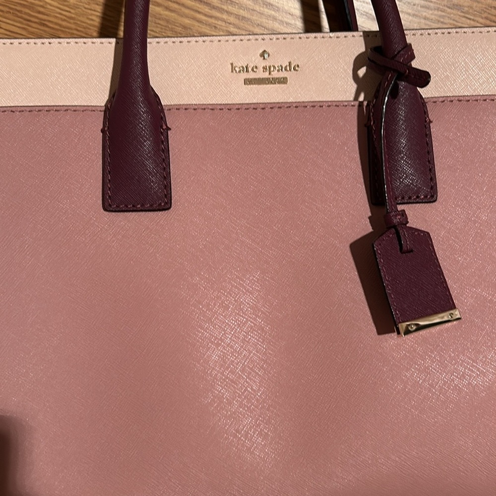 LARGE Kate Spade Purple Combo Satchel - Picture 3 of 4